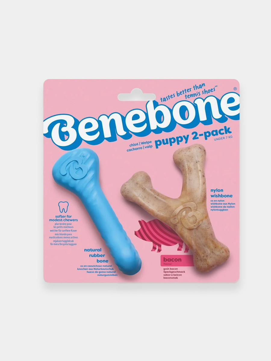 Benebone-pack-2-jouets-a-macher-pour-chiot-Dental-Rubber-Bone-wishbone