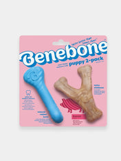 Benebone-pack-2-jouets-a-macher-pour-chiot-Dental-Rubber-Bone-wishbone