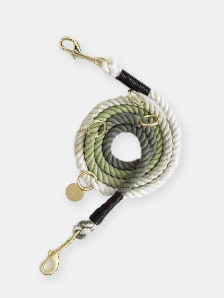 Cocopup-london-laisse-ajustable-corde-vert-pistache