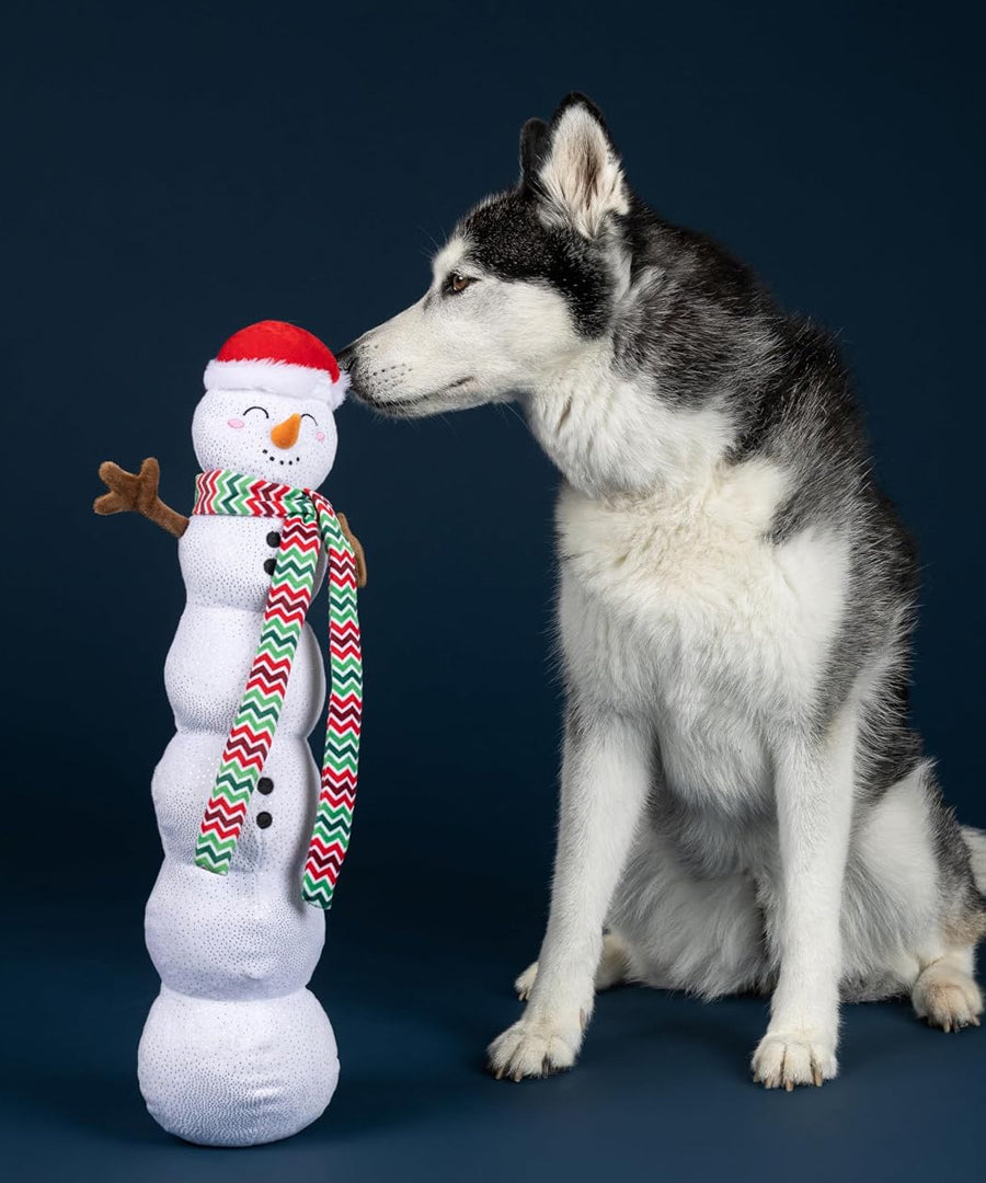 Fringe-petshop-peluche-design-chien-bonhomme-de-neige-noel-xxl