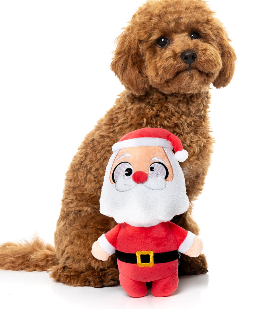 Fuzzyard-peluche-pour-chien-originale-pere-noel