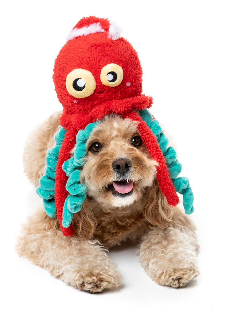 Fuzzyard-peluche-pour-chien-originale-pieuvre-noel