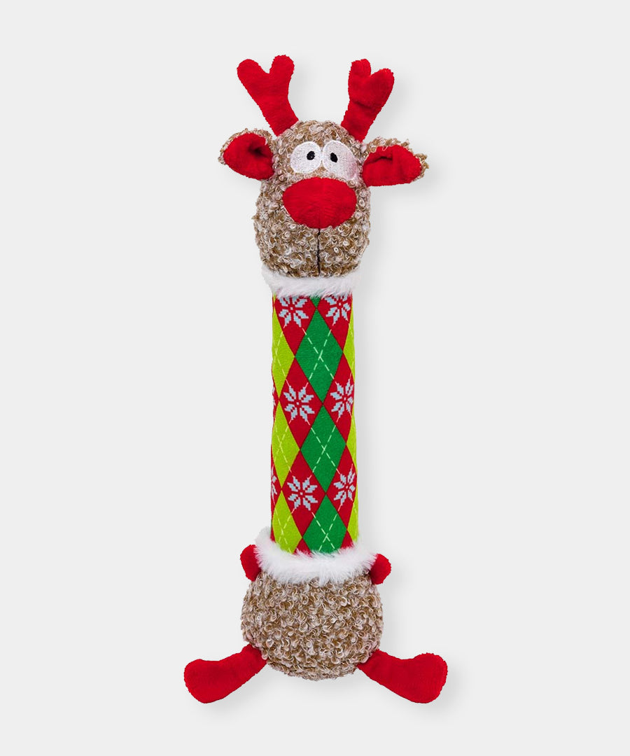 KONG-holiday-Jouet-peluche-pour-chien-Shakers-Luvs-Argyle-Reindeer