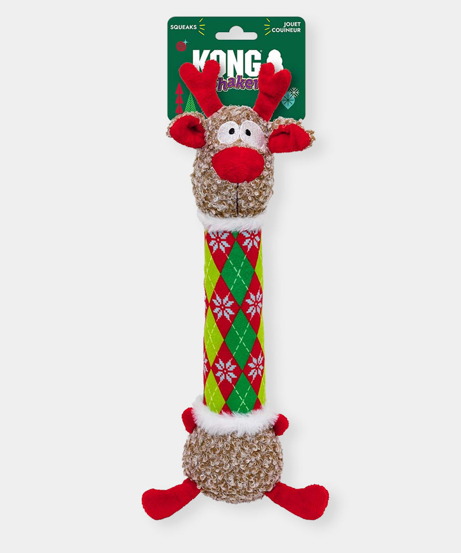 KONG-holiday-Jouet-peluche-pour-chien-Shakers-Luvs-Argyle-Reindeer