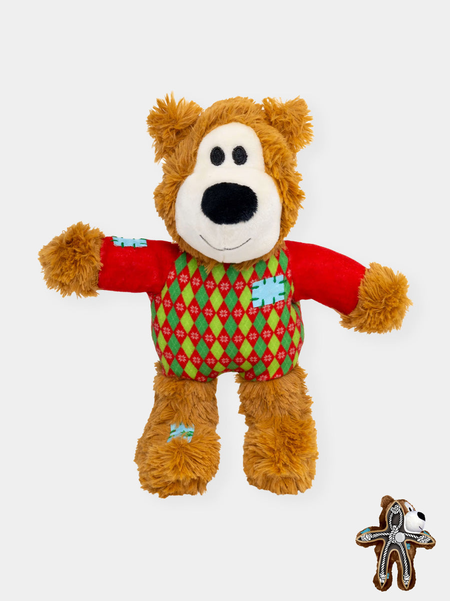 KONG-holiday-Jouet-peluche-pour-chien-Wild-Knots-Sweater-Bear-S