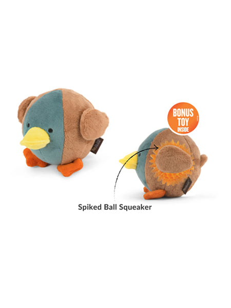 Pet-play-jouet-peluche-chien-balle-a-picot-Barnyard-Buddies-canard
