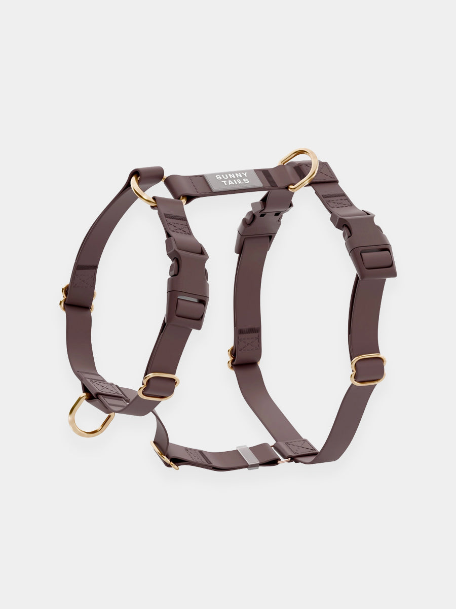 Shop-sunnytails-harnais-waterproof-pour-chien-cloud-lite-marron-espresso