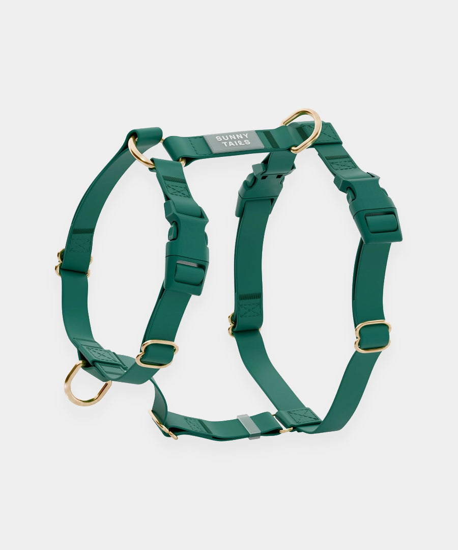 Shop-sunnytails-harnais-waterproof-pour-chien-cloud-lite-vert-foret