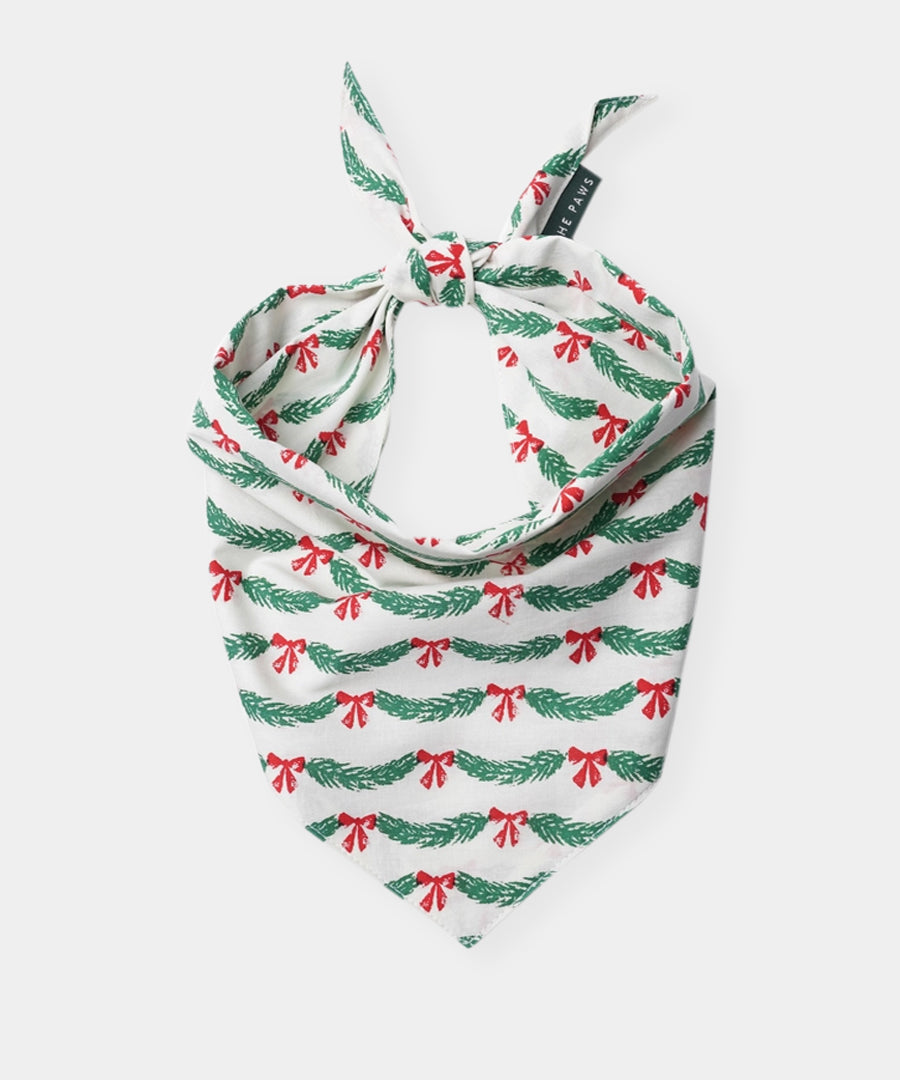 The-Paws-bandana-pour-chien-tinsel-noel