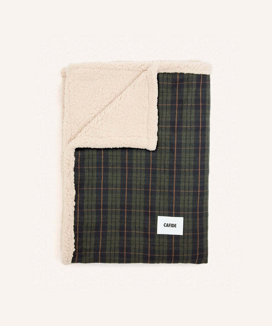 cafide-plaid-pour-chien-premium-douillet-toia-vert-Tartan