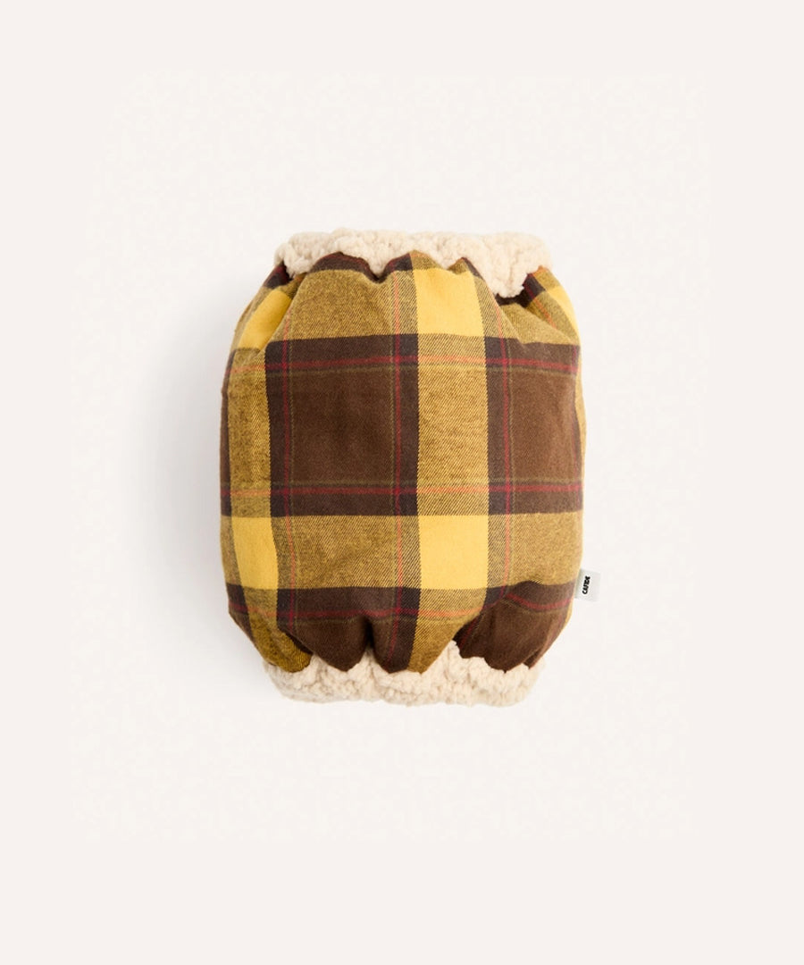 cafide-snood-pour-chien-premium-Olga-jaune-Moutard-Tartan