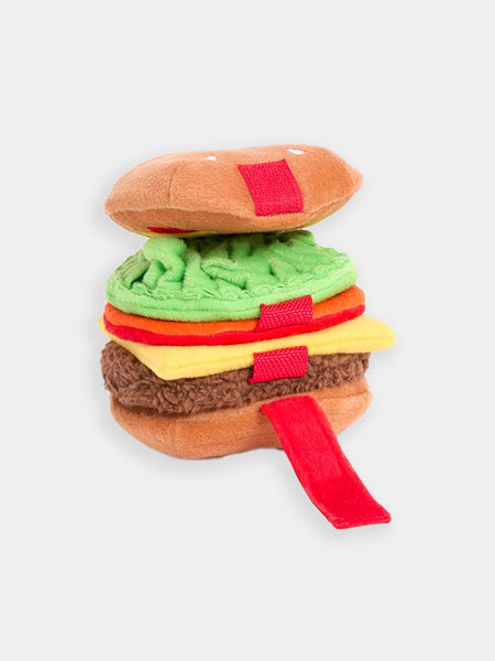 zippy-paws-peluche-fouille-pour-chien-Snufflerz-Stacks-Cheeseburger