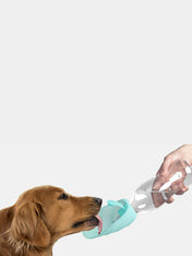    United-pets-gourde-eau-pour-chien-leaf-rose